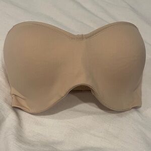 Dominique Beige Strapless Bra